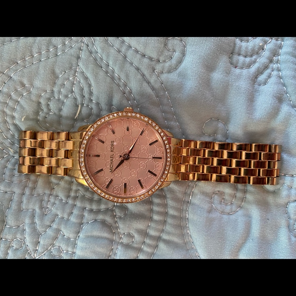 Michael Kors Gold and Pink Watch